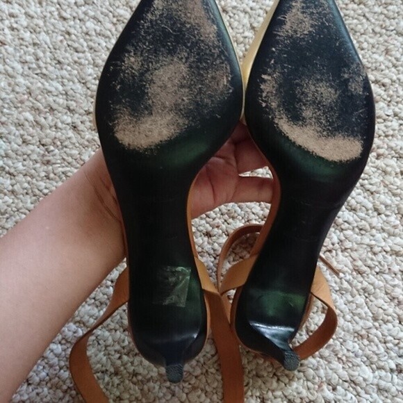 SEE BY CHLOE hera gold tone Ankle Strap Pump size 6.5 - Picture 11 of 11